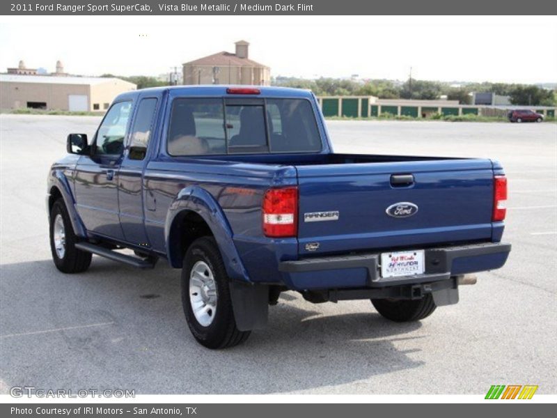 Vista Blue Metallic / Medium Dark Flint 2011 Ford Ranger Sport SuperCab