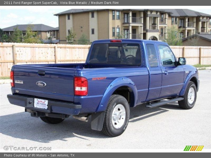 Vista Blue Metallic / Medium Dark Flint 2011 Ford Ranger Sport SuperCab