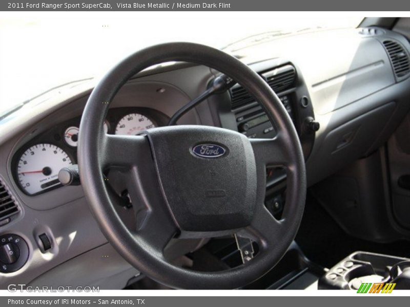 Vista Blue Metallic / Medium Dark Flint 2011 Ford Ranger Sport SuperCab