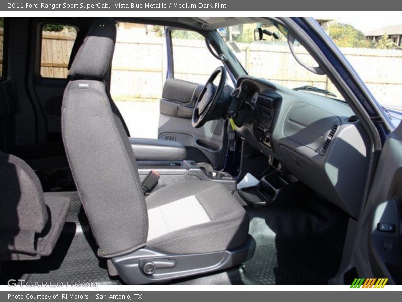 Vista Blue Metallic / Medium Dark Flint 2011 Ford Ranger Sport SuperCab