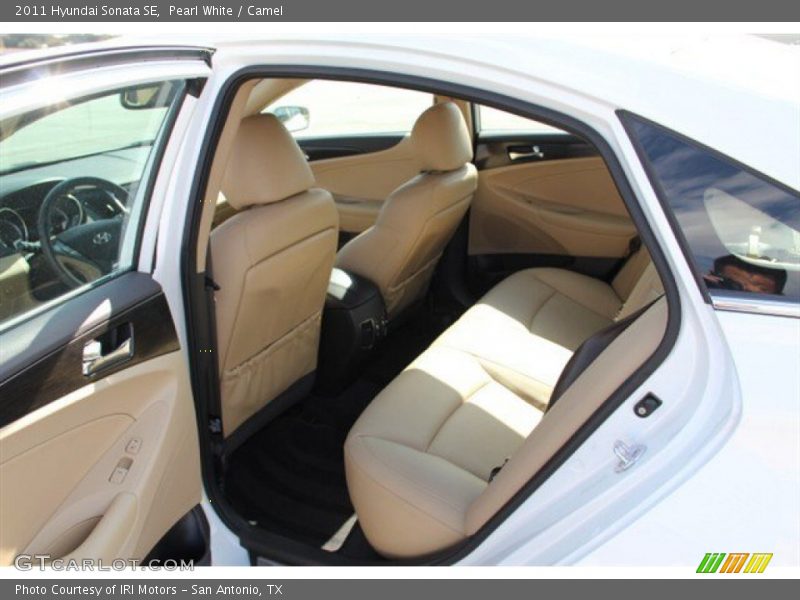 Pearl White / Camel 2011 Hyundai Sonata SE