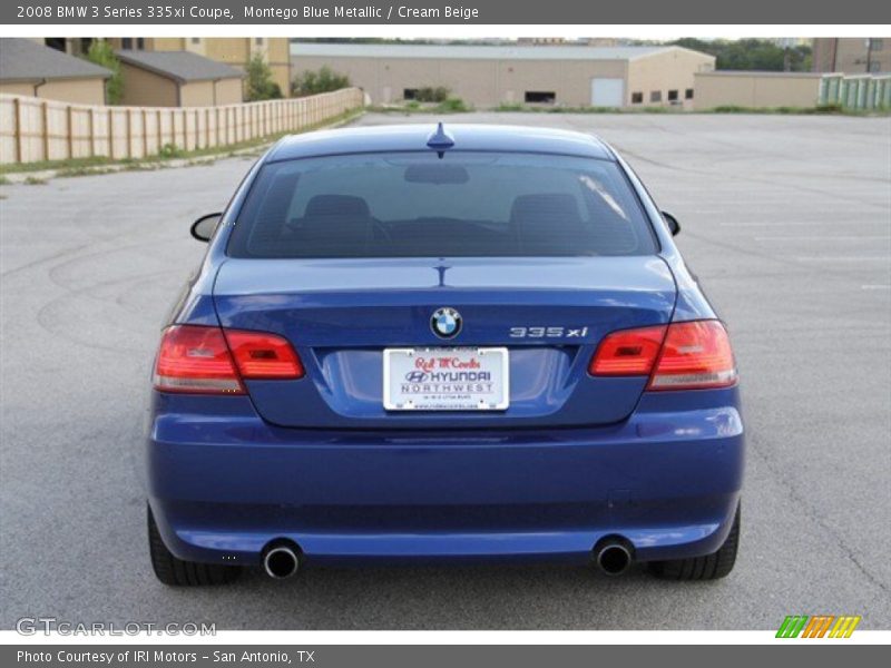 Montego Blue Metallic / Cream Beige 2008 BMW 3 Series 335xi Coupe