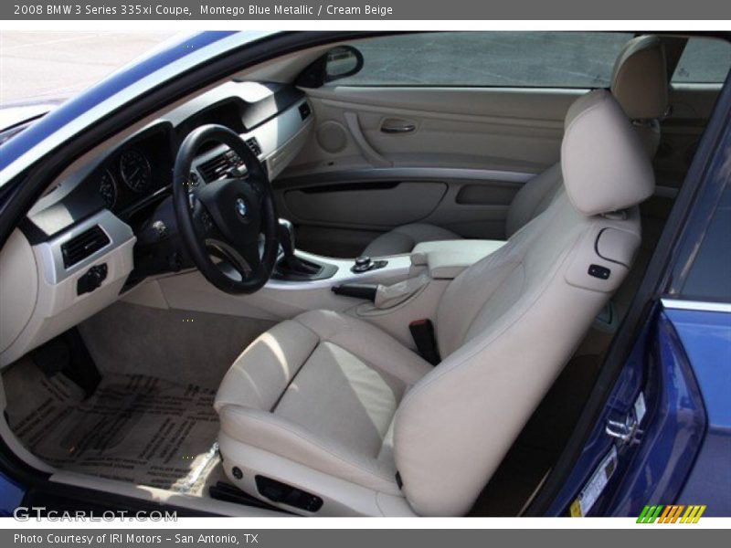 Montego Blue Metallic / Cream Beige 2008 BMW 3 Series 335xi Coupe