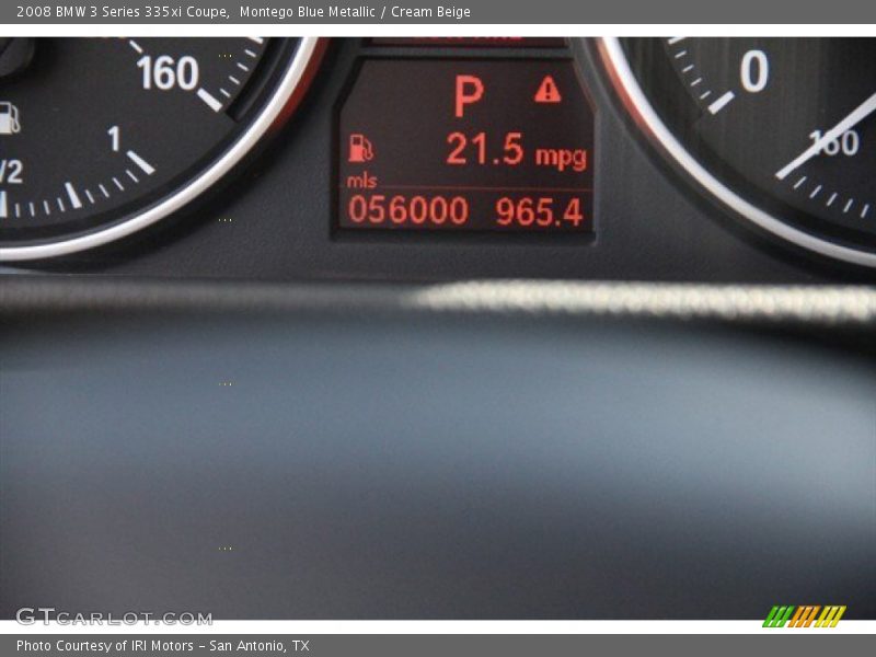 Montego Blue Metallic / Cream Beige 2008 BMW 3 Series 335xi Coupe