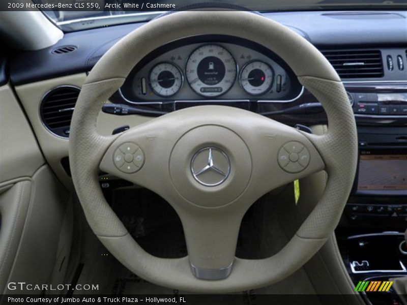 Arctic White / Cashmere 2009 Mercedes-Benz CLS 550
