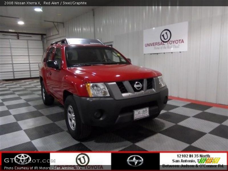 Red Alert / Steel/Graphite 2008 Nissan Xterra X