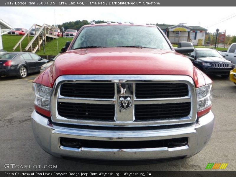 Flame Red / Dark Slate/Medium Graystone 2012 Dodge Ram 3500 HD ST Crew Cab 4x4