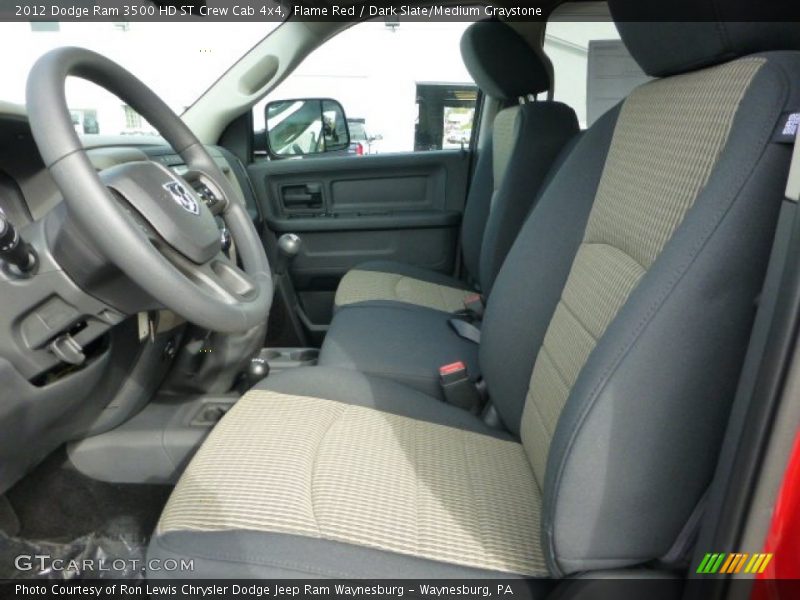 Flame Red / Dark Slate/Medium Graystone 2012 Dodge Ram 3500 HD ST Crew Cab 4x4