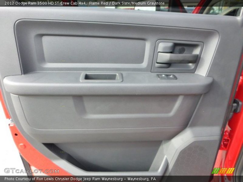 Flame Red / Dark Slate/Medium Graystone 2012 Dodge Ram 3500 HD ST Crew Cab 4x4