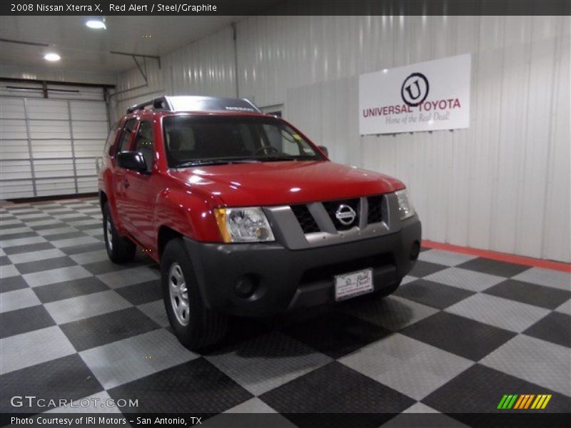 Red Alert / Steel/Graphite 2008 Nissan Xterra X