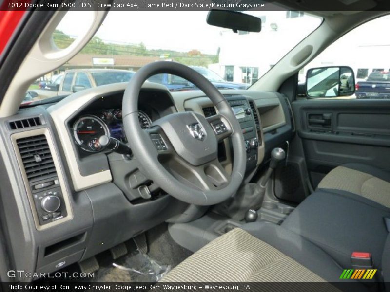 Flame Red / Dark Slate/Medium Graystone 2012 Dodge Ram 3500 HD ST Crew Cab 4x4