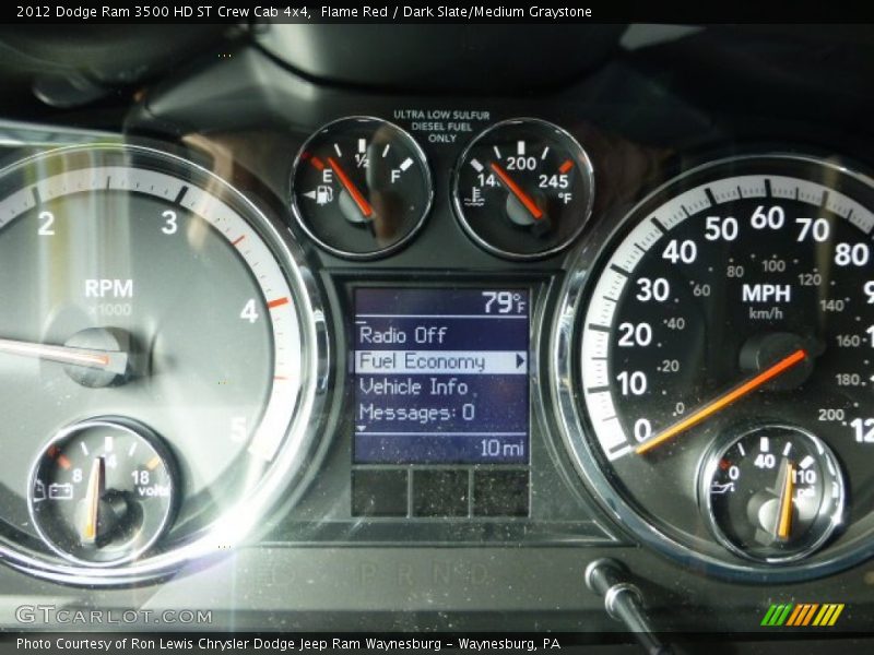 Flame Red / Dark Slate/Medium Graystone 2012 Dodge Ram 3500 HD ST Crew Cab 4x4