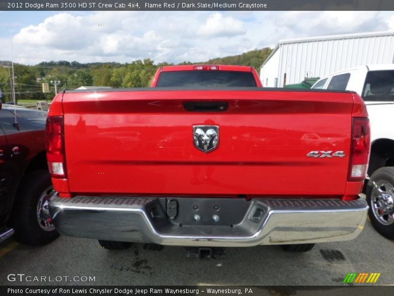 Flame Red / Dark Slate/Medium Graystone 2012 Dodge Ram 3500 HD ST Crew Cab 4x4