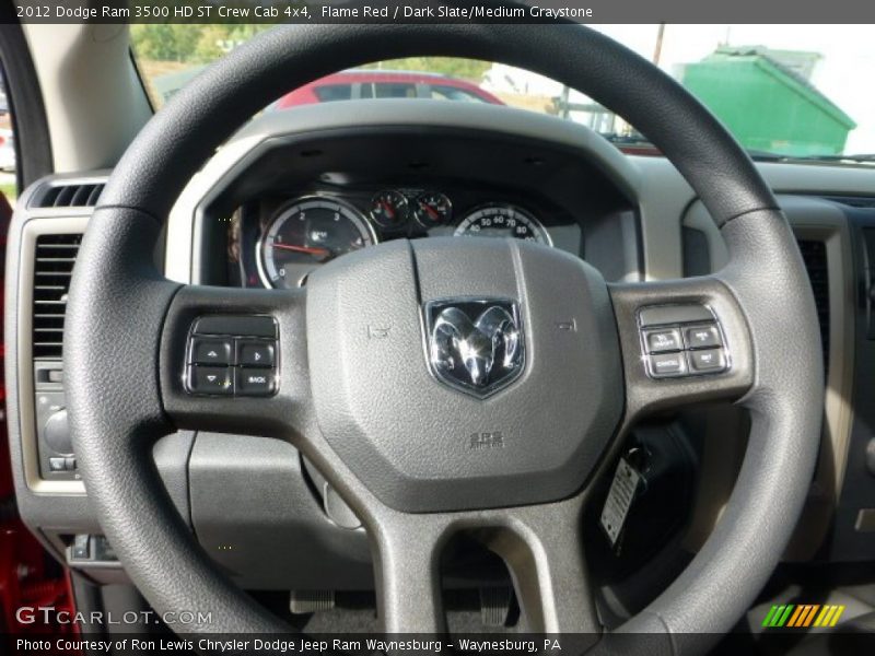 Flame Red / Dark Slate/Medium Graystone 2012 Dodge Ram 3500 HD ST Crew Cab 4x4