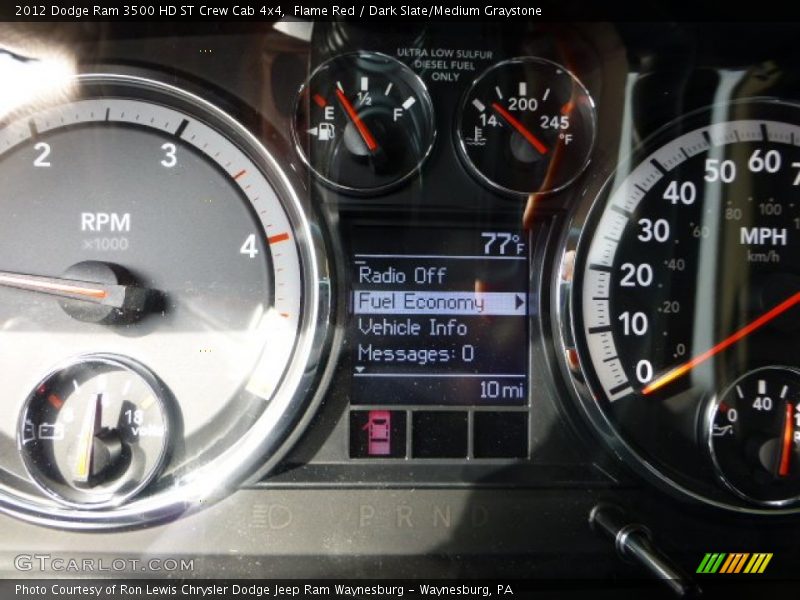 Flame Red / Dark Slate/Medium Graystone 2012 Dodge Ram 3500 HD ST Crew Cab 4x4