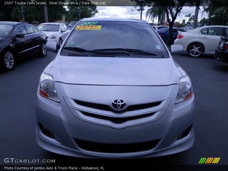 Silver Streak Mica / Dark Charcoal 2007 Toyota Yaris Sedan