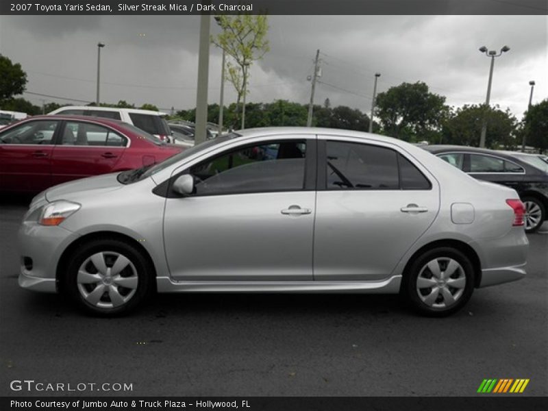 Silver Streak Mica / Dark Charcoal 2007 Toyota Yaris Sedan