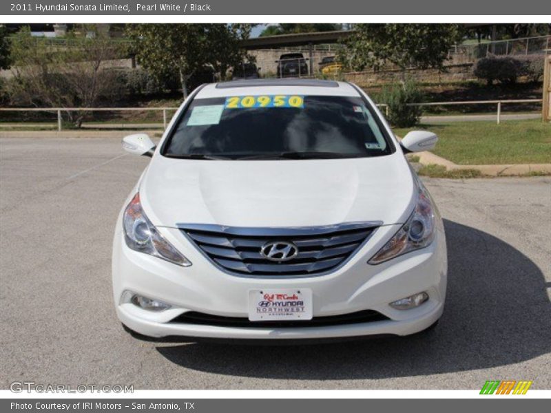 Pearl White / Black 2011 Hyundai Sonata Limited