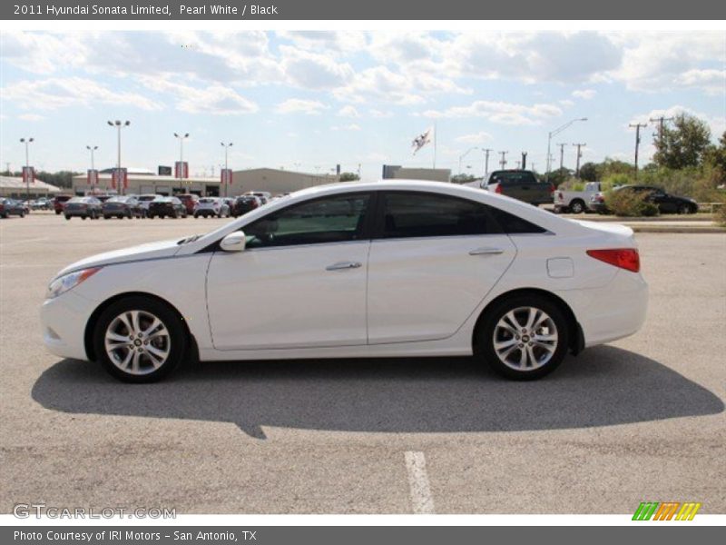 Pearl White / Black 2011 Hyundai Sonata Limited