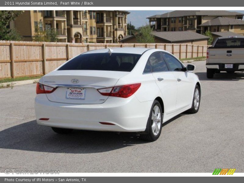 Pearl White / Black 2011 Hyundai Sonata Limited