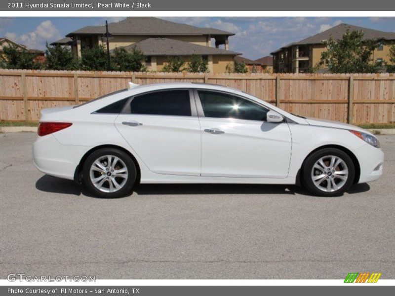 Pearl White / Black 2011 Hyundai Sonata Limited