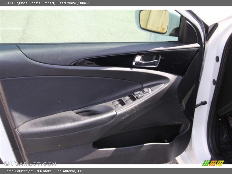 Pearl White / Black 2011 Hyundai Sonata Limited