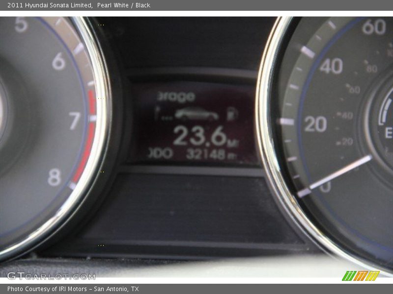 Pearl White / Black 2011 Hyundai Sonata Limited