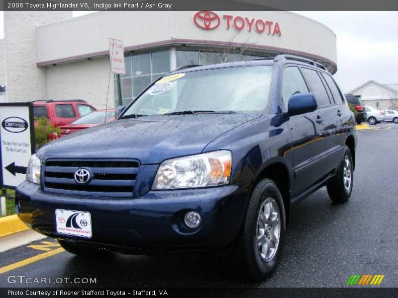 Indigo Ink Pearl / Ash Gray 2006 Toyota Highlander V6