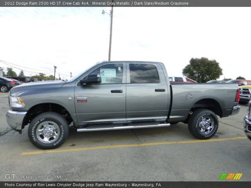 Mineral Gray Metallic / Dark Slate/Medium Graystone 2012 Dodge Ram 2500 HD ST Crew Cab 4x4