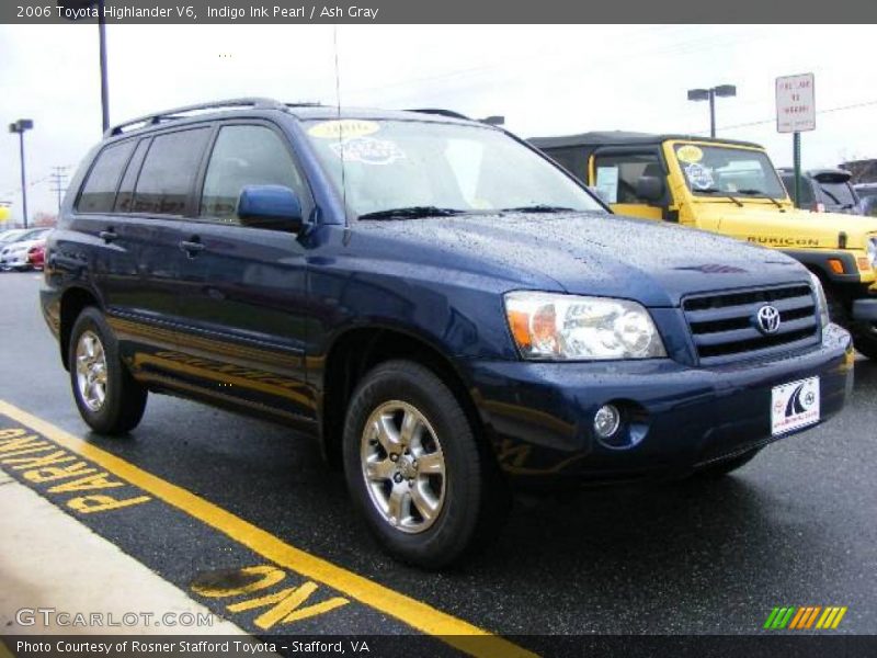 Indigo Ink Pearl / Ash Gray 2006 Toyota Highlander V6