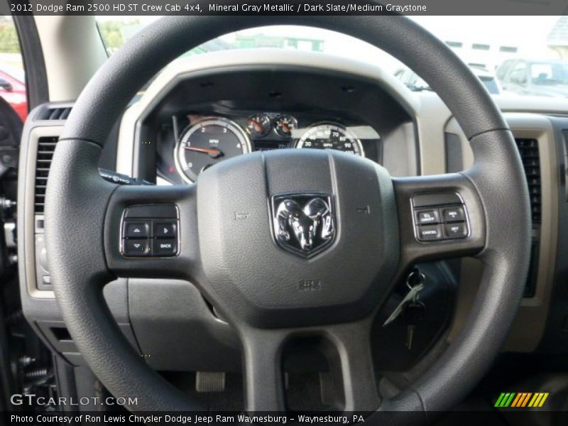 Mineral Gray Metallic / Dark Slate/Medium Graystone 2012 Dodge Ram 2500 HD ST Crew Cab 4x4