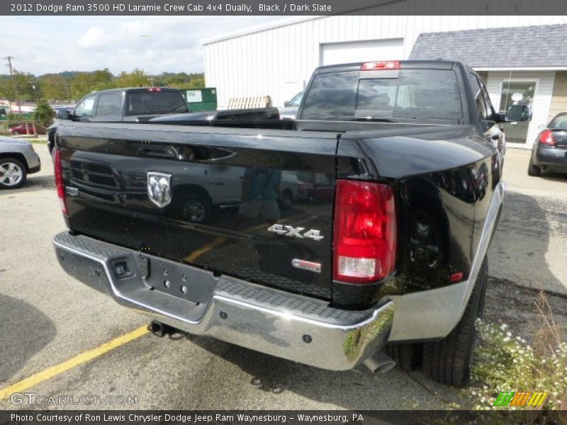 Black / Dark Slate 2012 Dodge Ram 3500 HD Laramie Crew Cab 4x4 Dually
