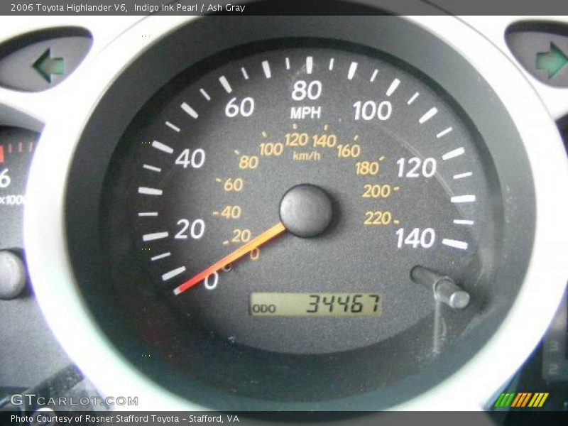 Indigo Ink Pearl / Ash Gray 2006 Toyota Highlander V6