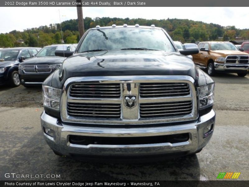 Black / Dark Slate 2012 Dodge Ram 3500 HD Laramie Crew Cab 4x4 Dually