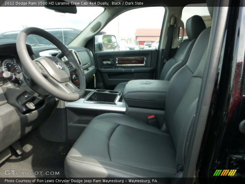 Front Seat of 2012 Ram 3500 HD Laramie Crew Cab 4x4 Dually