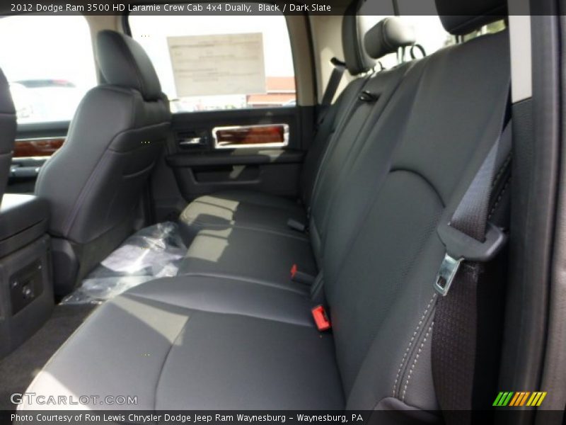 Rear Seat of 2012 Ram 3500 HD Laramie Crew Cab 4x4 Dually