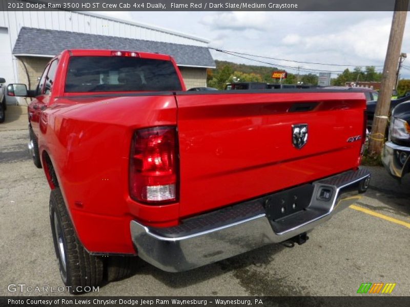 Flame Red / Dark Slate/Medium Graystone 2012 Dodge Ram 3500 HD ST Crew Cab 4x4 Dually