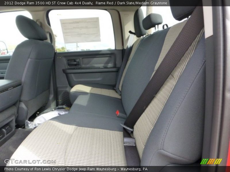Flame Red / Dark Slate/Medium Graystone 2012 Dodge Ram 3500 HD ST Crew Cab 4x4 Dually