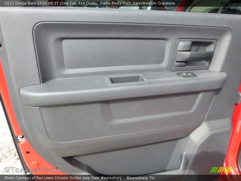 Flame Red / Dark Slate/Medium Graystone 2012 Dodge Ram 3500 HD ST Crew Cab 4x4 Dually