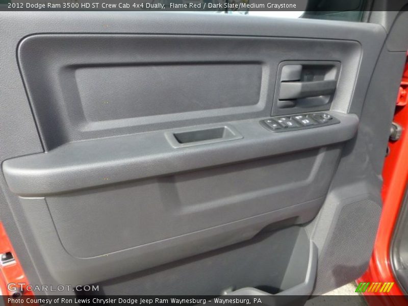 Flame Red / Dark Slate/Medium Graystone 2012 Dodge Ram 3500 HD ST Crew Cab 4x4 Dually