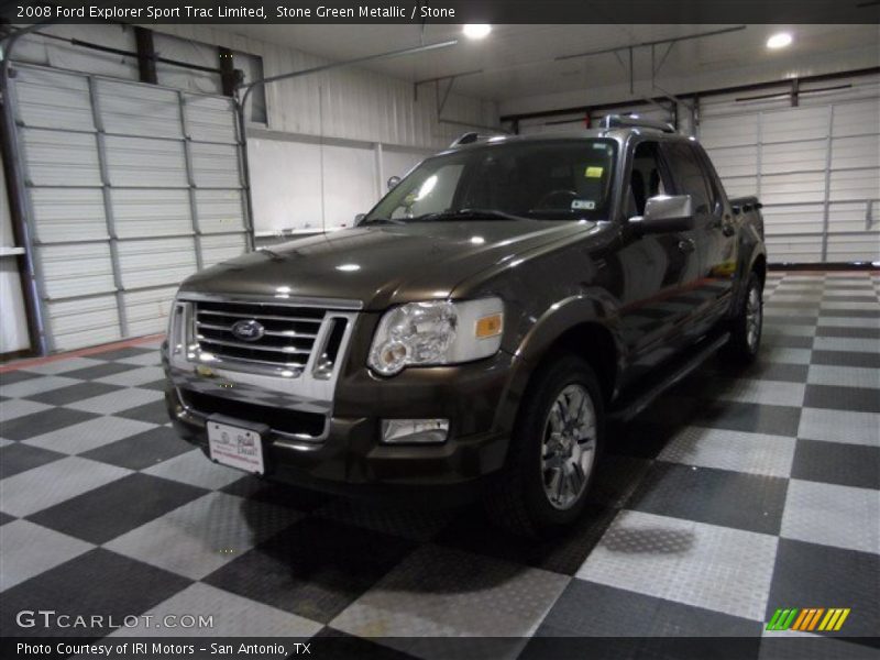 Stone Green Metallic / Stone 2008 Ford Explorer Sport Trac Limited