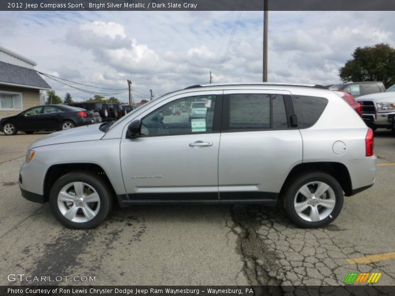 Bright Silver Metallic / Dark Slate Gray 2012 Jeep Compass Sport