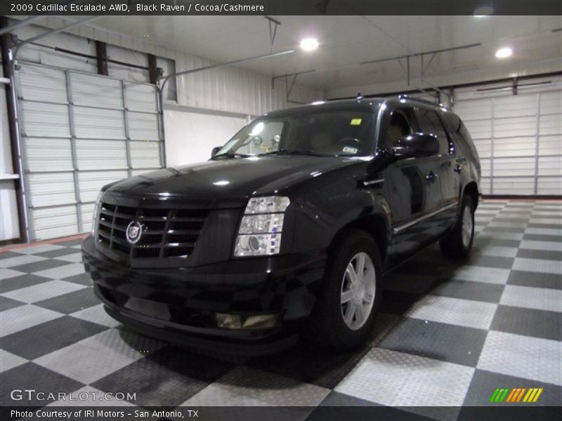 Black Raven / Cocoa/Cashmere 2009 Cadillac Escalade AWD