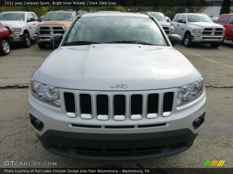 Bright Silver Metallic / Dark Slate Gray 2012 Jeep Compass Sport