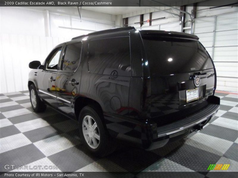Black Raven / Cocoa/Cashmere 2009 Cadillac Escalade AWD