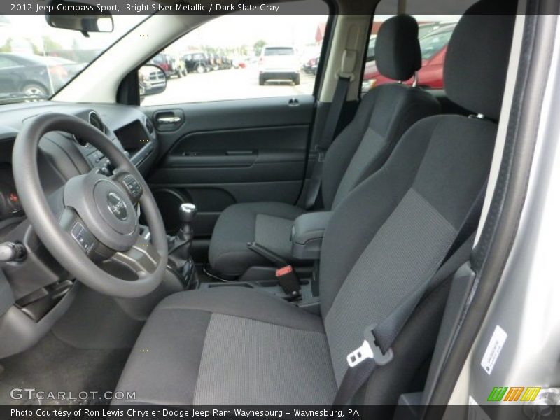Bright Silver Metallic / Dark Slate Gray 2012 Jeep Compass Sport
