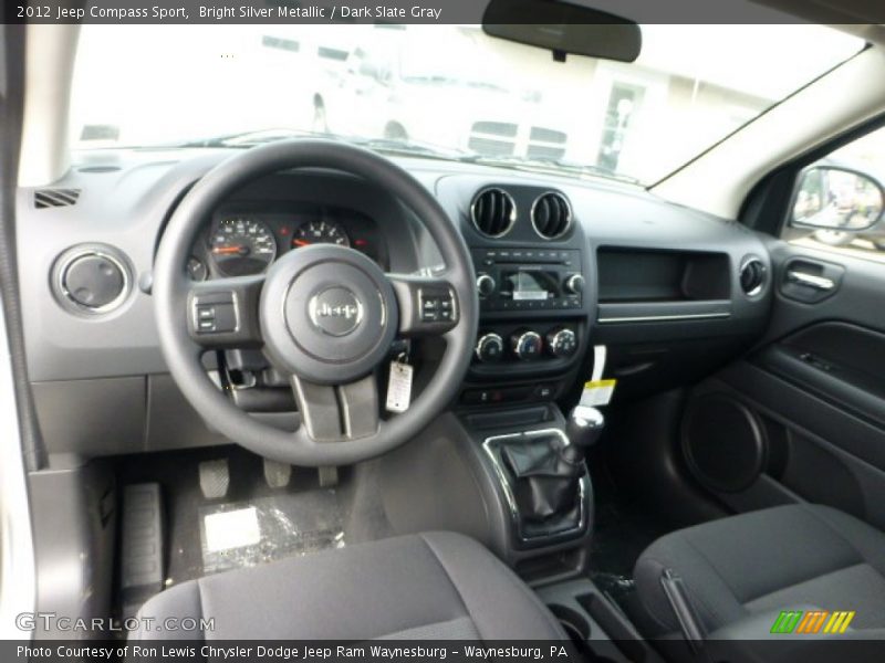 Bright Silver Metallic / Dark Slate Gray 2012 Jeep Compass Sport