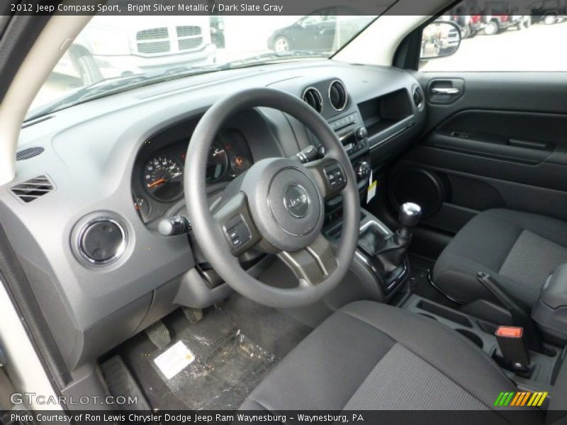 Bright Silver Metallic / Dark Slate Gray 2012 Jeep Compass Sport