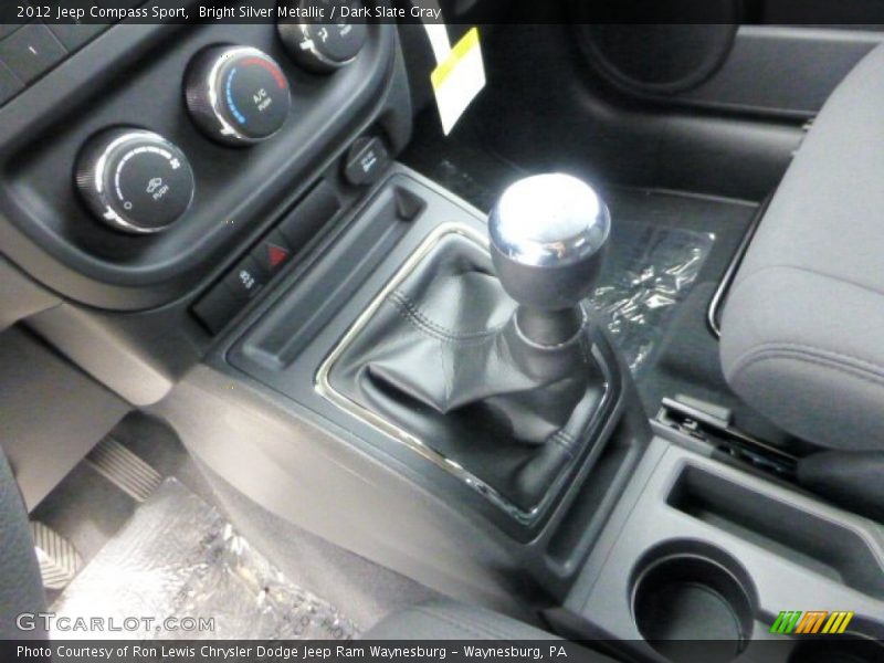 Bright Silver Metallic / Dark Slate Gray 2012 Jeep Compass Sport