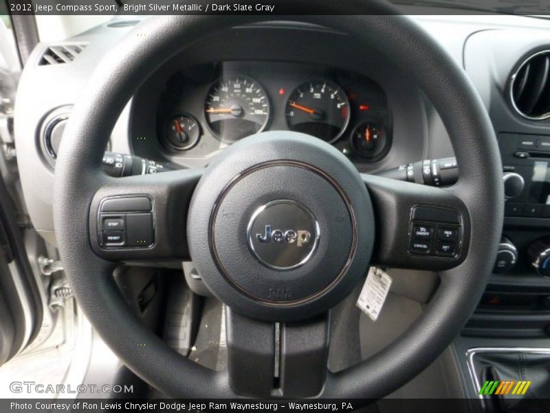 Bright Silver Metallic / Dark Slate Gray 2012 Jeep Compass Sport